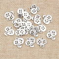 Alloy Button Pendant Charms For DIY Jewelry Accessories Necklace Bracelet Making 15x14mm 1g view 3