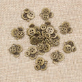 Alloy Button Pendant Charms For DIY Jewelry Accessories Necklace Bracelet Making 15x14mm 1g view 2