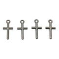 Simple Cross Pendant Metal Charms in Six Color Finishes view 9