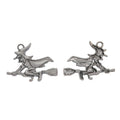 Flying Witch Charm In 5 Metal Finishes For Jewelry Making view 9