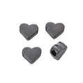 Smooth Heart Metal Spacer Beads in 4 Distinct Finishes view 8