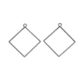 Diamond Frame Vintage Metal Charm Pendant for Jewelry Making view 10