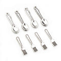Alloy Spoon And Fork Kitchen Utensil Charms Pendants For DIY Necklace Bracelet Jewelry Making view 2