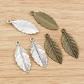 31x12mm 1.5g Alloy Leaf Pendant Charms For DIY Necklace Bracelet Jewelry Accessories view 4