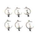 21x14mm Alloy Moon Cat Pendant Charm 0.7g For DIY Necklace Bracelet Jewelry Accessories view 5