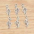 20x8mm Alloy Music Note Pendant Charm For DIY Jewelry Necklace Bracelet Accessories 0.5g view 2