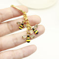Metal Diamond Bee Keychain Bag Charm view 4