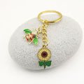 Gold Crystal Bee Flower Honeycomb Jewelry Findings Accessories for DIY Jewelry Making view 4