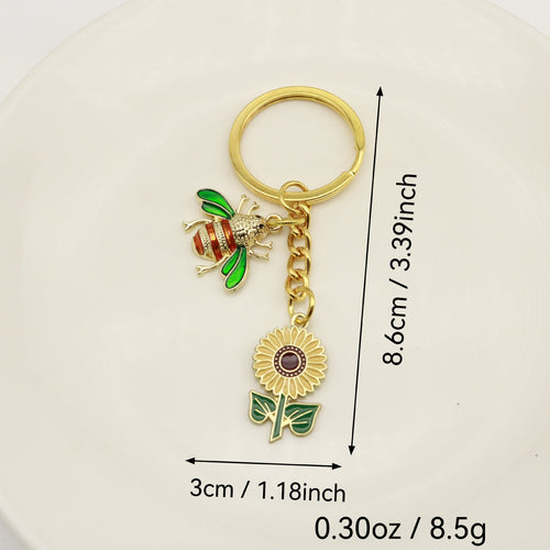 Gold Crystal Bee Flower Honeycomb Jewelry Findings Accessories for DIY Jewelry Making
