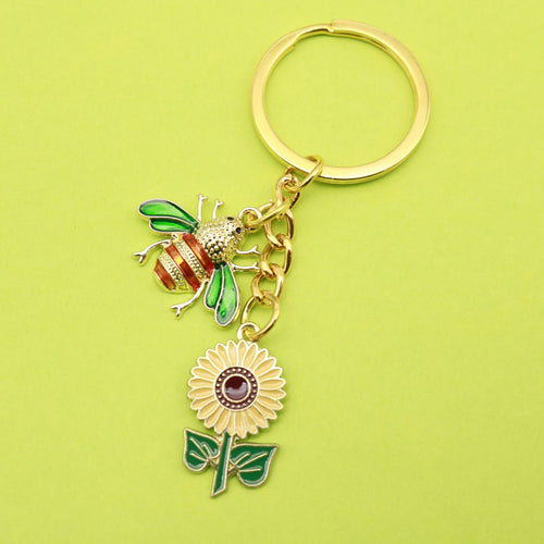 Gold Crystal Bee Flower Honeycomb Jewelry Findings Accessories for DIY Jewelry Making