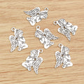 Alloy Star Praying Angel Girl Pendant DIY Jewelry Accessory Charm For Necklace Bracelet 23x16mm 2g view 3