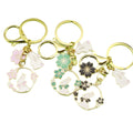 Zinc Alloy Rabbit Wreath Keychain Cute Car Bag Charm view 5