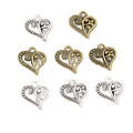 15x14mm Alloy Heart Pendant Charm For DIY Jewelry Necklace Bracelet Accessories view 5
