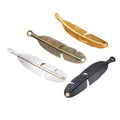 Alloy Feather Pendant For DIY Jewelry Accessories Necklace Bracelet Charm 46x11mm 3g view 5
