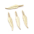 31x6.5mm Alloy Feather Pendant Charm For DIY Jewelry Necklace Bracelet Accessories view 4