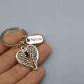 Zinc Alloy Angel Wing Letter Keychain For Key Ring Gift view 3