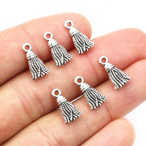 13x7.5mm Alloy Faux Tassel Pendant Charm For DIY Necklace Bracelet Jewelry Accessories