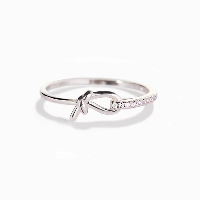 Versatile Rope Knot Design Ring For Women Minimalist Daily Wear Fashion Jewelry