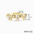 Pastoral Flower Ring For Women, Sweet Forest Style Small Floral Daily Wear Finger Jewelry view 4