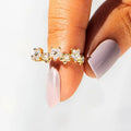 Pastoral Flower Ring For Women, Sweet Forest Style Small Floral Daily Wear Finger Jewelry view 2