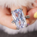 Exaggerated Punk Statement Ring With Multi Prong Setting, Heavy Craft Chic Fashion Single Ring view 3