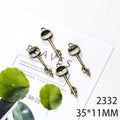 Antique Bronze Ornate Key Charms in Twenty Distinct Designs view 12