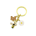 Metal Bee Sunflower Keychain Summer Bag Charm Gift view 5