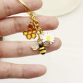 Metal Bee Sunflower Keychain Summer Bag Charm Gift view 4