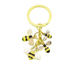 Metal Cute Bee Keychain Bag Charm Teacher Gift view 5