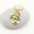 Metal Cute Bee Keychain Bag Charm Teacher Gift view 4