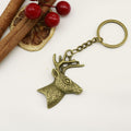 Zinc Alloy Minimalist Deer Head Keychain Bag Charm view 6