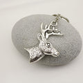 Zinc Alloy Minimalist Deer Head Keychain Bag Charm view 4