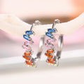 Colorful Dopamine Earrings For Women, Sweet Elegant Chic Statement Fashion Jewelry view 3