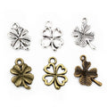 Alloy Four Leaf Clover Small Pendant DIY Jewelry Charm For Necklaces Bracelets Multiple Styles view 5