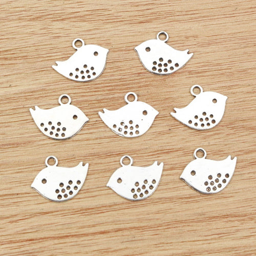 16x12mm Alloy Bird Pendant Charm For DIY Necklace Bracelet Jewelry Accessories