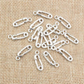 Alloy Safety Pin Pendant Charms For DIY Jewelry Accessories Necklace Bracelet Two Sizes view 2
