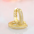 French Korean Hong Kong Style Earrings With Micro Pave Zircon, Chic Business Jewelry view 3