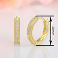 French Korean Hong Kong Style Earrings With Micro Pave Zircon, Chic Business Jewelry view 4