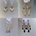 Copper Zircon Butterfly Teardrop Tassel Drop Earrings Light Luxury Stud Style Jewelry view 1