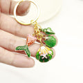 Metal Ocean Shell Starfish Keychain Bag Charm Gift view 3