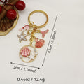 Alloy Mermaid Tail Keychain Bag Charm view 2