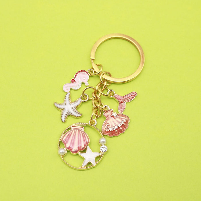 Alloy Mermaid Tail Keychain Bag Charm