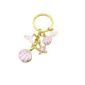 Metal Mermaid Tail Shell Starfish Keychain Bag Charm view 5