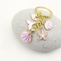 Metal Mermaid Tail Shell Starfish Keychain Bag Charm view 4