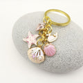 Zinc Alloy Mermaid Shell Starfish Keychain Ocean Bag Charm Gift view 4