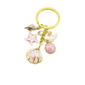 Zinc Alloy Mermaid Shell Starfish Keychain Ocean Bag Charm Gift view 5