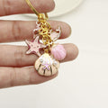 Zinc Alloy Mermaid Shell Starfish Keychain Ocean Bag Charm Gift view 3