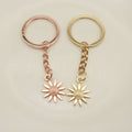 Metal Sunflower Flower Keychain Bag Charm Gift view 3