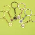 Metal Sunflower Flower Keychain Bag Charm Gift view 1