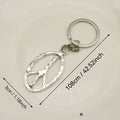 Metal Peace Sign Keychain Bag Charm Gift Accessory view 2